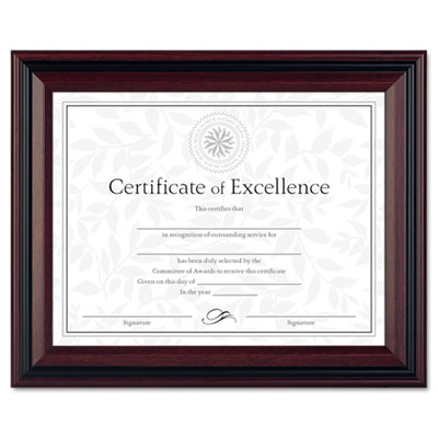 DAX N15786NT Two-Tone Rosewood/Black Document Frame