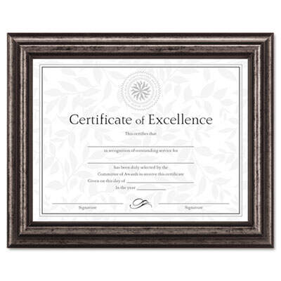 DAX N15790NT Antique Brushed Charcoal Wood Document Frame