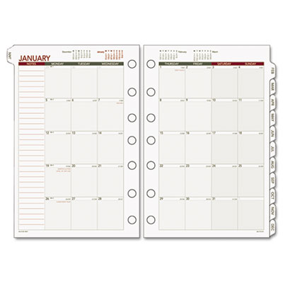 Day Runner 068685Y Monthly Planning Pages Refill