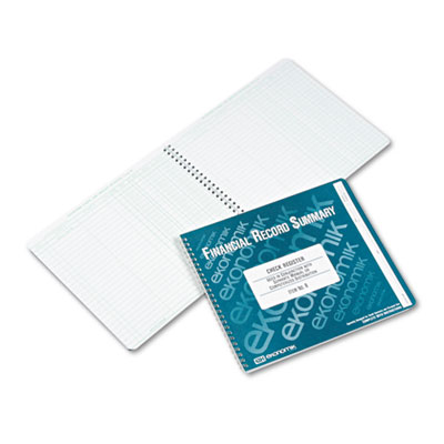 Ekonomik Wirebound Check Register Accounting System
