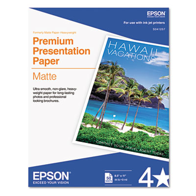 Epson S041257 Premium Matte Presentation Paper