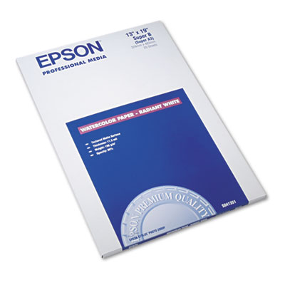 Epson S041351 Watercolor Radiant White Inkjet Paper