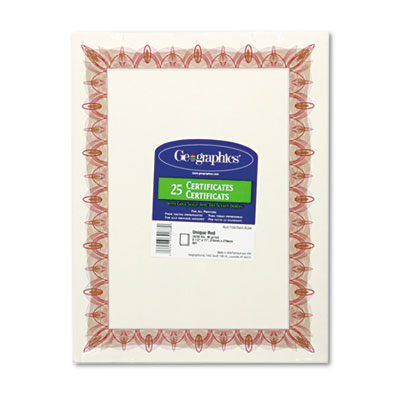Geographics 39086 Award Certificates