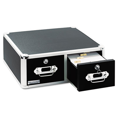 Snap-N-Store VZ01395 Vaultz Two Drawer Locking Index Card Cabinet