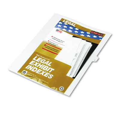 Kleer-Fax 80012 80000 Series Alpha Side Tab Legal Index Divider