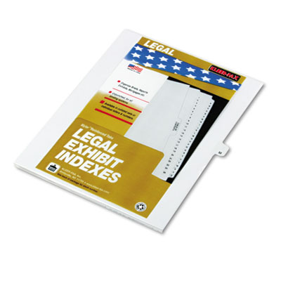 Kleer-Fax 80013 80000 Series Alpha Side Tab Legal Index Divider