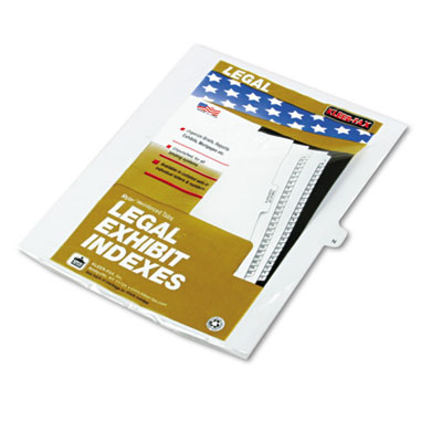 Kleer-Fax 80014 80000 Series Alpha Side Tab Legal Index Divider