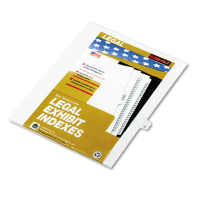 Kleer-Fax 80017 80000 Series Alpha Side Tab Legal Index Divider