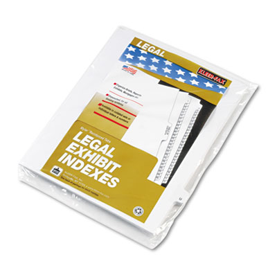 Kleer-Fax 80021 80000 Series Alpha Side Tab Legal Index Divider