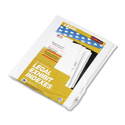 Kleer-Fax 80023 80000 Series Alpha Side Tab Legal Index Divider