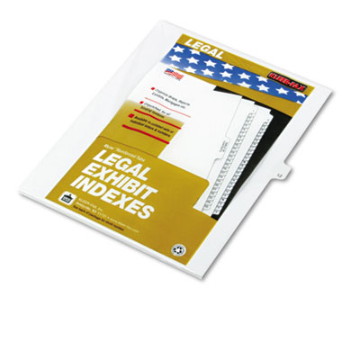 Kleer-Fax 81122 80000 Series Numerical Side Tab Legal Index Divider