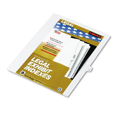 Kleer-Fax 81125 80000 Series Numerical Side Tab Legal Index Divider