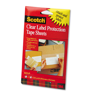 3M 822P Scotch ScotchPad Label Protection Tape Pads