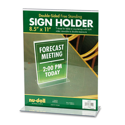 Nu-Dell 38020 Acrylic Sign Holder