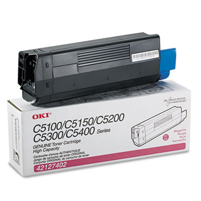 Okidata 42127402 Magenta Toner (Type C6) Cartridge