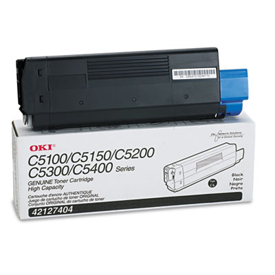 Okidata 42127404 Black Toner (Type C6) Cartridge