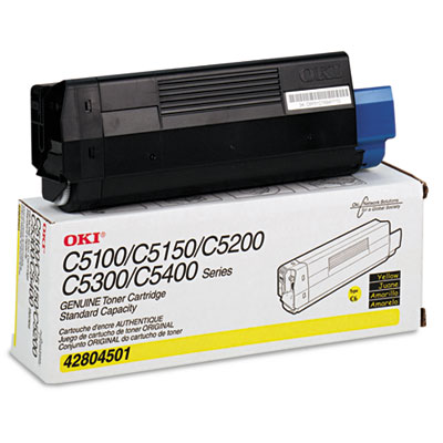 Okidata 42804501 Yellow Toner (Type C6) Cartridge