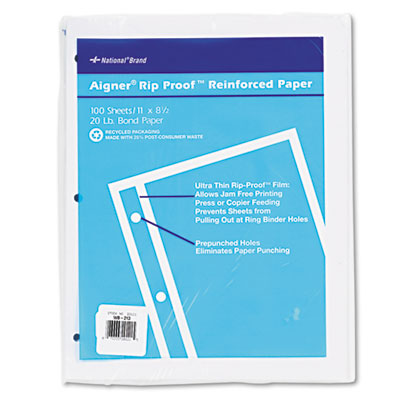 Rediform 20121 National Brand Rip Proof Reinforced Filler Paper