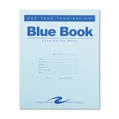 Roaring Spring 77510 Examination Blue Book