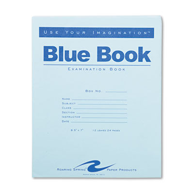 Roaring Spring 77513 Examination Blue Book