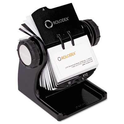 Rolodex 1734238 Wood Tones Open Rotary File