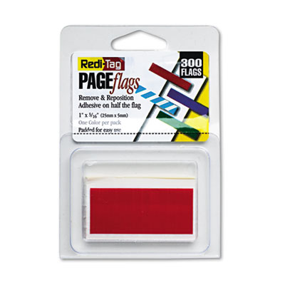 Redi-Tag 20022 Removable/Reusable Small Rectangular Page Flags