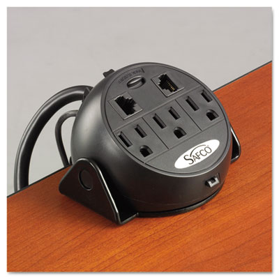 Safco 2059BL Three-Outlet Power Module