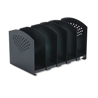 Safco 3116BL Five-Section Adjustable Steel Book Rack