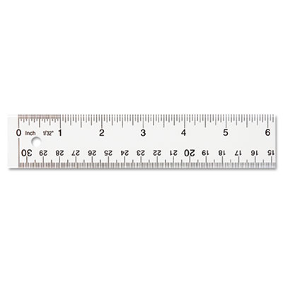 Acme United 10562 Westcott Clear Flexible Acrylic Ruler