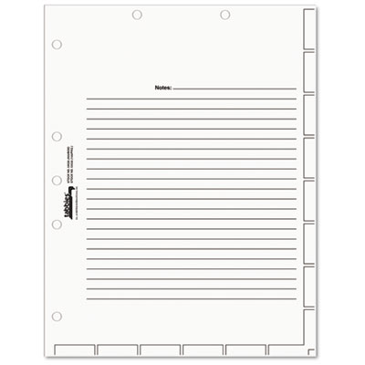 Tabbies 54520 Medical Chart Index Divider Sheets