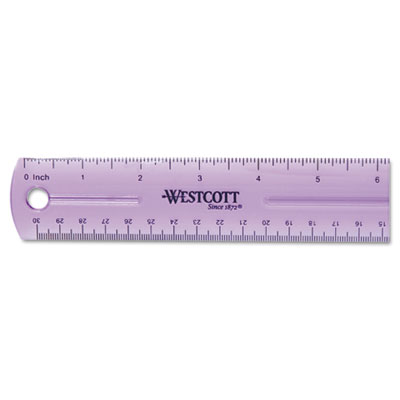 Acme United 12975 Westcott Jeweltone Plastic Ruler