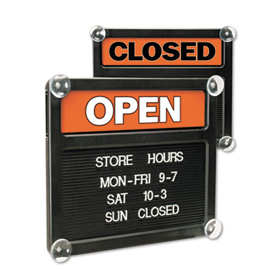 U. S. Stamp &  Sign 3727 Headline Sign Double-Sided Open/Closed Sign