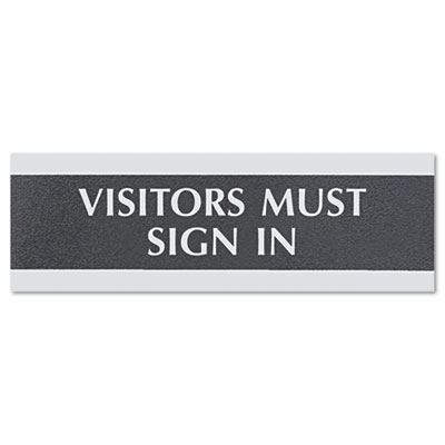 U. S. Stamp &  Sign 4763 Headline Sign Century Series Office Sign