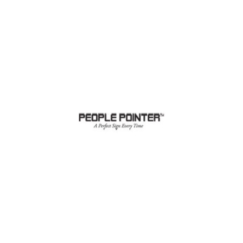 People Pointer DIY Sign, Plastic, 4.38 x 4.38, Black (83701)