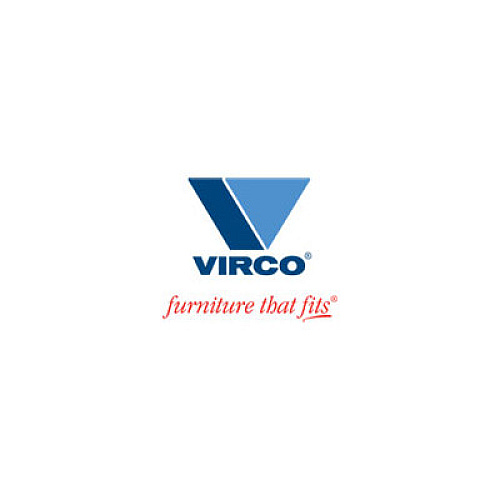 Virco 9000 Series Classroom Stacking Chairs Chrome Steel Frame - Four-legged Base - Blue - Plastic - 4 / Carton (901851)