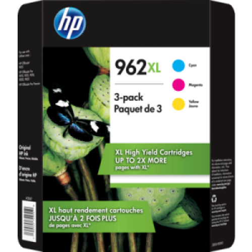 HP 962XL 3-Pack Ink Cartridges (3JB36BN)