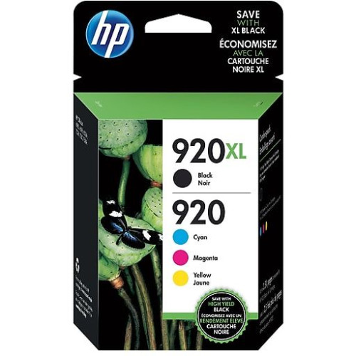 HP 920XL High Yield Black/920 Cyan/Magenta/Yellow 4-pack Original Ink Cartridges (N9H61FN)