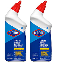 Clorox Toilet Bowl Cleaner with Bleach, Fresh Scent, 24oz Bottle (00031EA) - 2 Pack