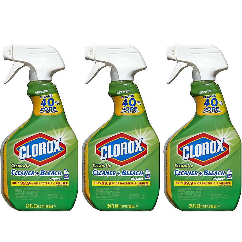 Clorox Clean-Up Bleach Cleaner Spray Value Pack