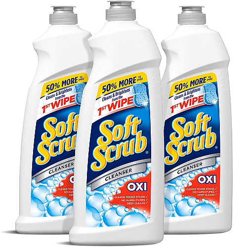 Soft Scrub Oxi Cleanser, 24 Ounce, (Pack of 3)