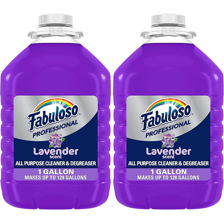 Fabuloso Professional All Purpose Cleaner & Degreaser - Lavender, 1 Gallon (Pack of 2)