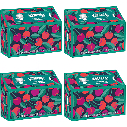 Kleenex Disposable Paper Hand Towels, 4 Boxes, 60 Tissues per Box