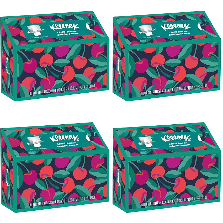 Kleenex Disposable Paper Hand Towels, 4 Boxes, 60 Tissues per Box
