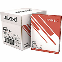 Universal Copy Paper 92 Brightness - Letter - 8 1/2" x 11" - 20 lb Basis Weight - White - 2500 Sheets - 500 Sheets per Ream - 5 Ream per Case - 80 Cases, 1 Pallet