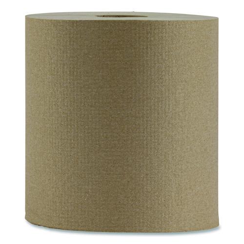 Boardwalk Hardwound Paper Towels, Nonperforated, 1-Ply, 8" x 800 ft, Natural, 6 Rolls/Carton, 60 Cartons/Pallet, 360 Total Rolls