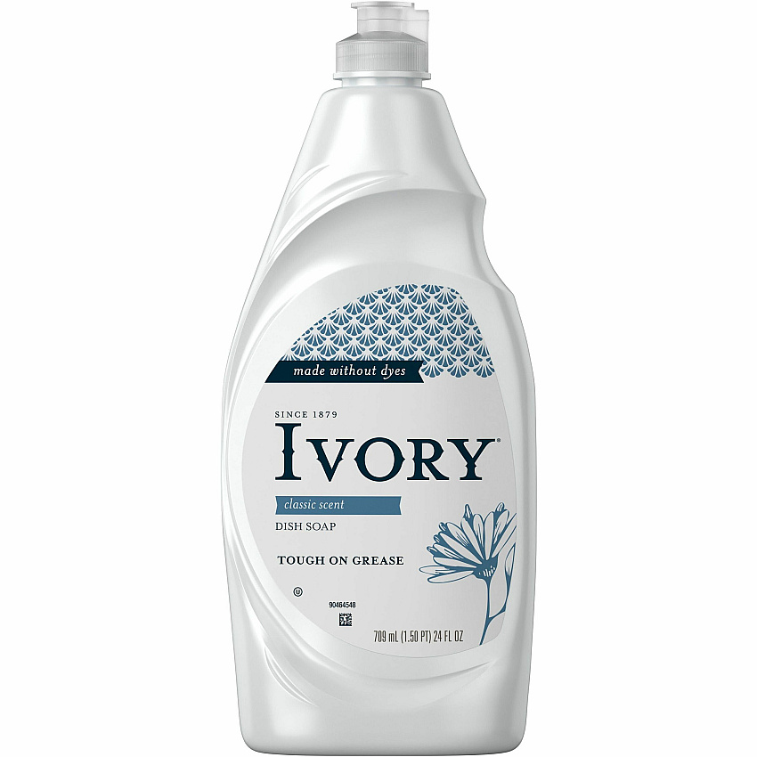 Ivory Dish Detergent, Classic Scent, 24 oz Bottle, 10/Carton, 85 Cartons/Pallet, 850 Total Bottles
