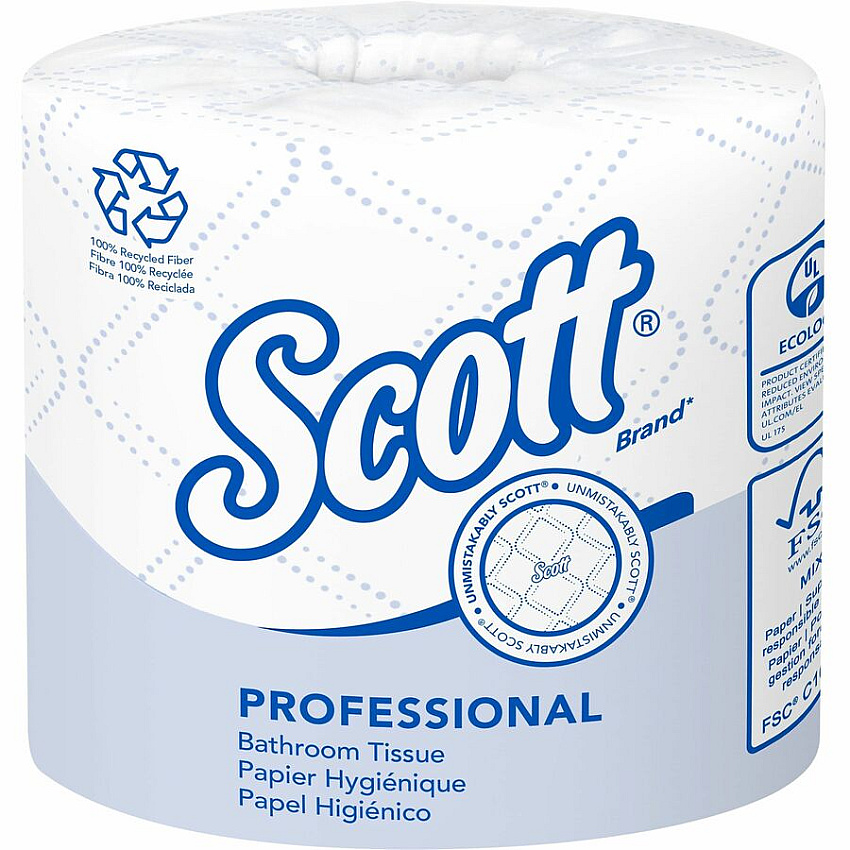 Scott&reg; Standard Roll Toilet Paper (2 Ply SRB), 80 Rolls/Carton, 24 Cartons/Pallet, 1,920 Total Rolls