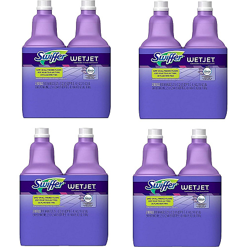 Swiffer WetJet Multi-Surface Cleaner Solution Refill Febreze Lavender 8-Pack