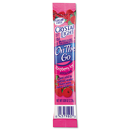 Crystal Light Flavored Drink Mix, Raspberry Ice, 30 .08oz Packets/Box (79800) - 4 Pack