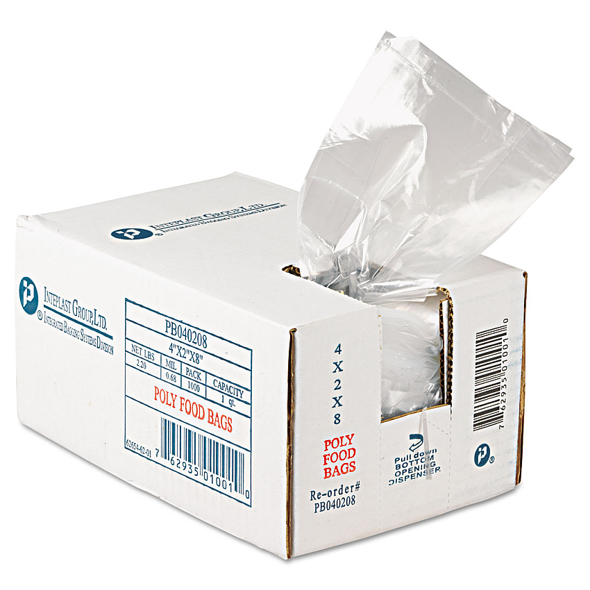 Inteplast Group Food Bags, 16 oz, 0.68 mil, 4 - 6 Pack